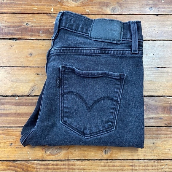 Levis 311 jeans faded black shaping skinny mid rise slimming forever classic 25 - Picture 5 of 14